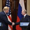 Президент РФ Владимир Путин и президент США Дональд Трамп на пресс-конференции по итогам встречи в Хельсинки. 16 июля 2018