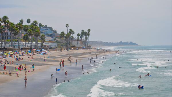 Пляж в Калифорнии