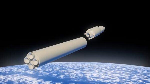 Запуск новейшей ракеты Авангард, смоделированный с помощью компьютерной графики