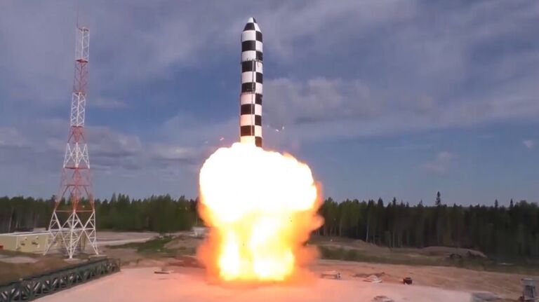 Испытания межконтинентальной баллистической ракеты Сармат 
