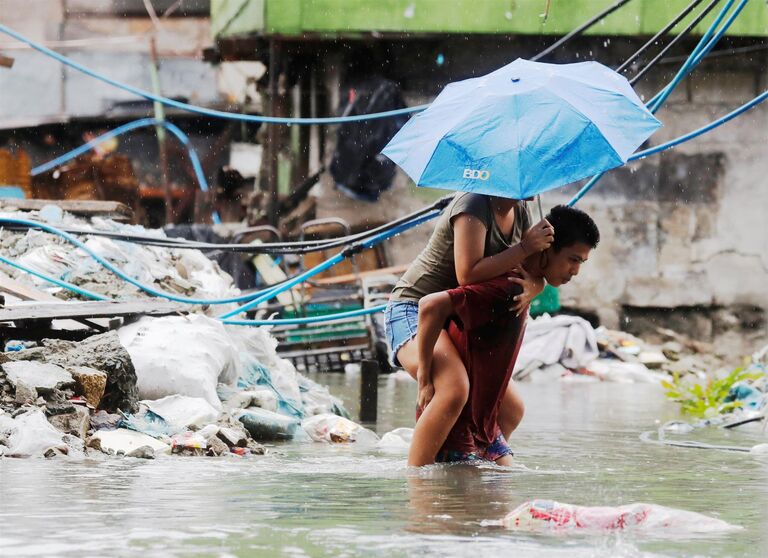 Тропический шторм Сон-Тин на Филиппинах. 17 июля 2018 года