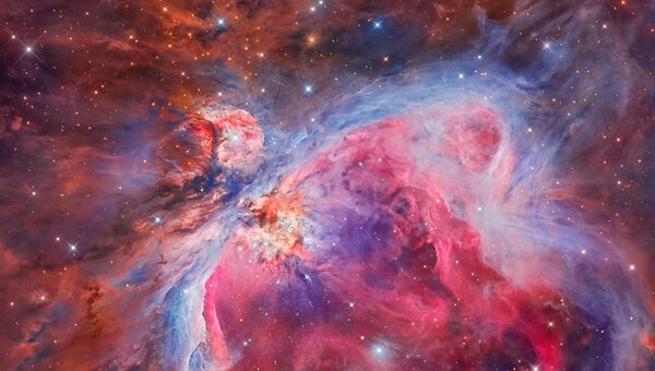 Работа фотографов Miguel Angel García Borrella and Lluis Romero Ventura Mosaic of the Great Orion & Running Man Nebula, вошедшая в шорт-лист Insight Astronomy Photographer of the Year 2018
