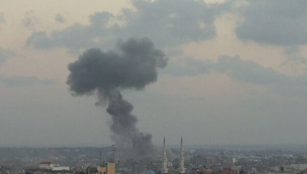Дым над Газой после ударов Армии обороны Израиля. Архивное фото