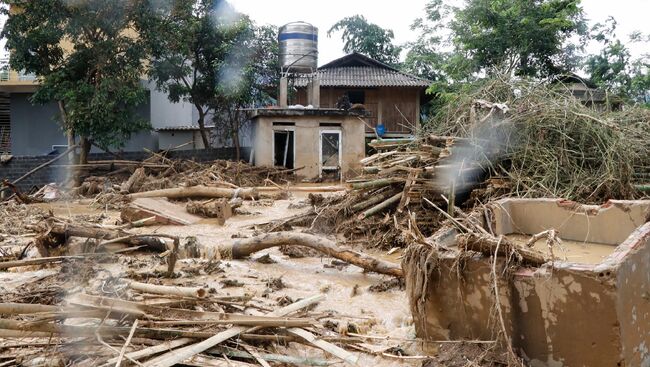 Последствия наводнения во Вьетнаме. Архивное фото