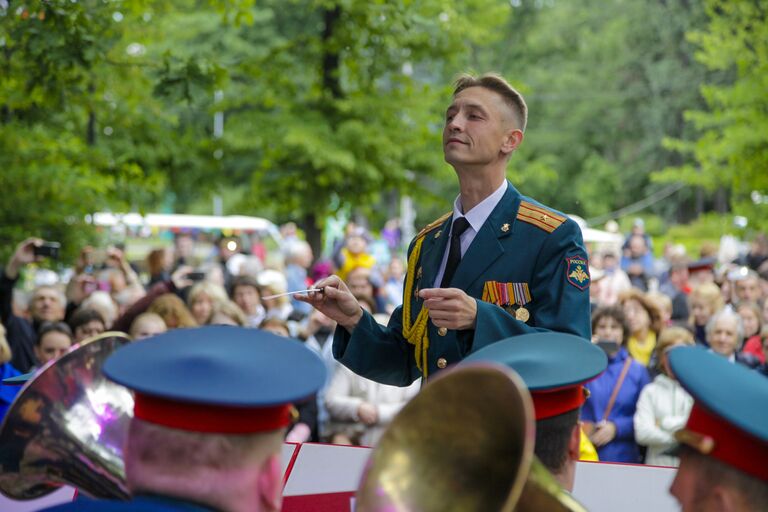 Выступление оркестра Военного университета Министерства обороны Российской Федерации в ПКиО Сокольники