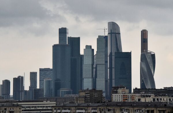 Небоскребы делового центра Москва-сити Небоскребы делового центра Москва-сити