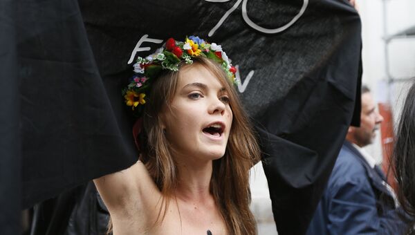Украинская художница и одна из основательниц международного женского движения FEMEN Оксана Шачко