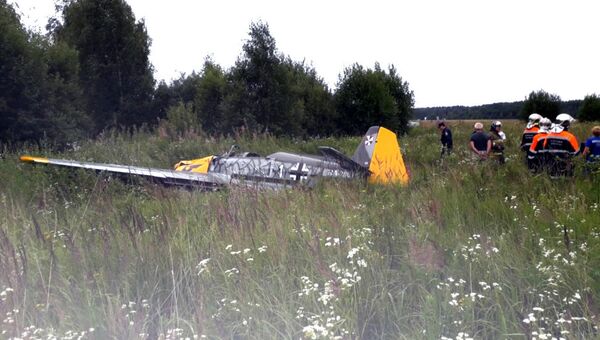 Крушение легкомоторного самолета в Серпуховском районе Московской области. 24 июля 2018