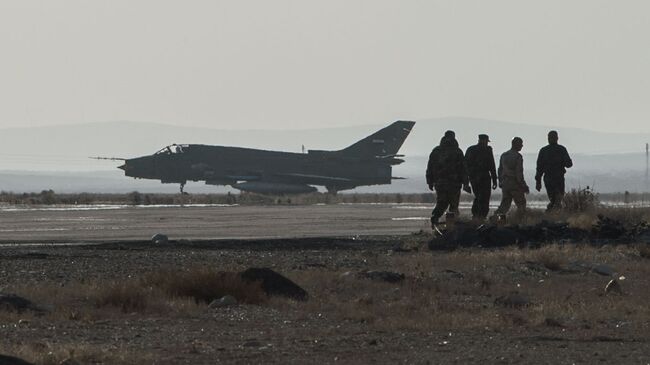 Самолет Су-22 сирийских ВВС