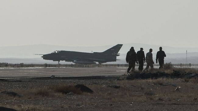 Самолет Су-22 сирийских ВВС