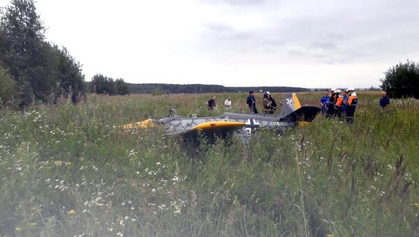 Крушение легкомоторного самолета в Серпуховском районе Московской области. 24 июля 2018