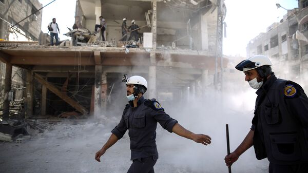 Активисты организации Белые каски в Сирии. Архивное фото