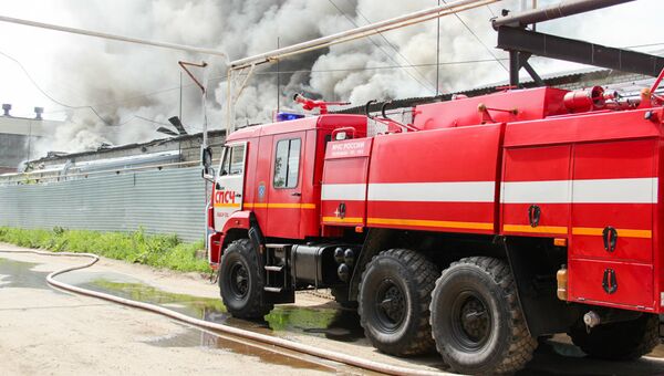 Пожар в промзоне Йошкар-Олы. 26 июля 2018