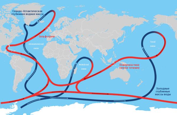 Будущее океана: Гольфстрим пробил дыру в глобальном потеплении - РИА  Новости, 26.07.2018