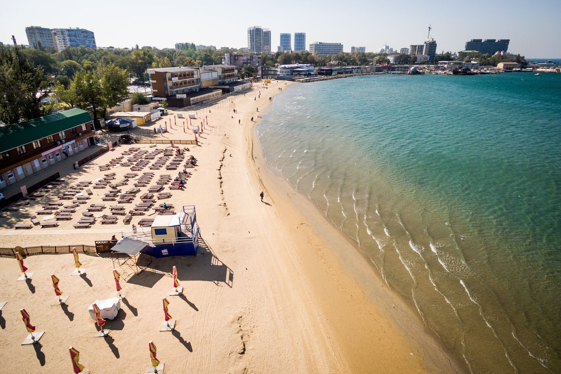 Центральный пляж в Анапе - РИА Новости, 1920, 07.07.2022