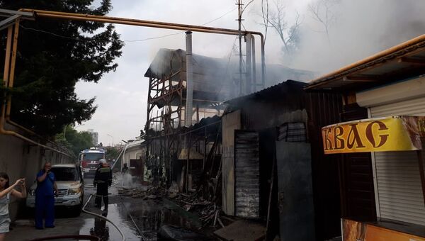 Последствия пожара в частном жилом доме в Сочи. Архивное фото