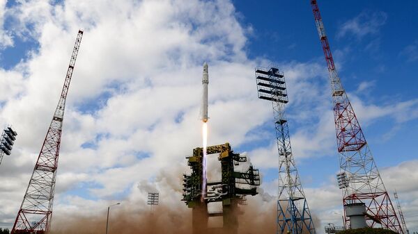 Запуск ракеты на космодроме Плесецк