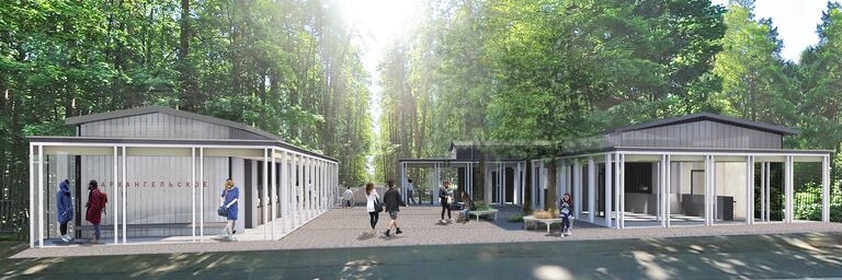 Входная группа в Архангельское Входная группа в Архангельское