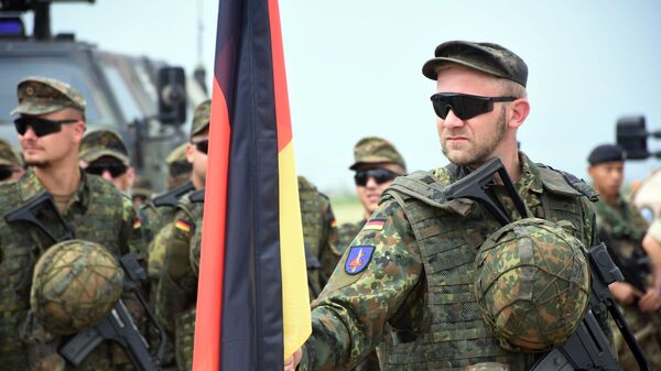 Военнослужащие армии Германии на открытии международных военных учений под эгидой НАТО. Архивное фото в Грузии