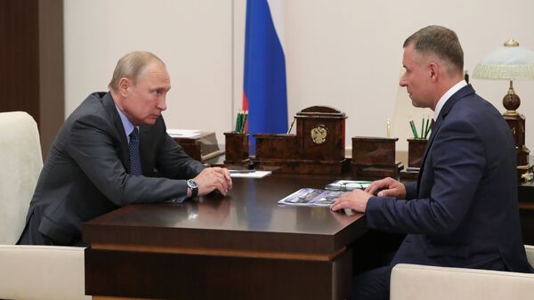 Владимир Путин и Евгений Зиничев