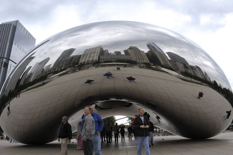 Арт-объект в Millennium Park, Чикаго