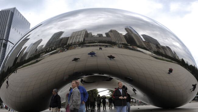 Арт-объект в Millennium Park, Чикаго