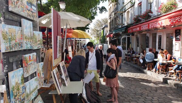 Уличные художники на Монмартре, Париж
