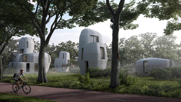 Проект квартала 3D-домов в Нидерландах