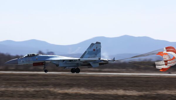 Истребитель Су-35С в Приморье. Архивное фото
