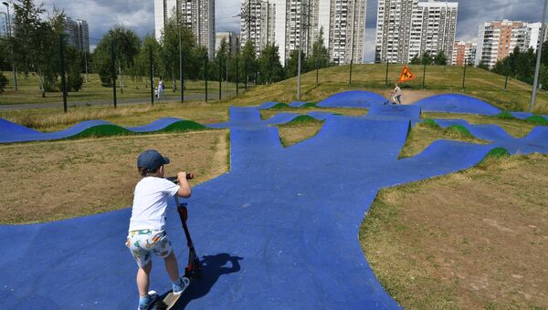 Скейт-парк на территории парка 850-летия Москвы в районе Марьино