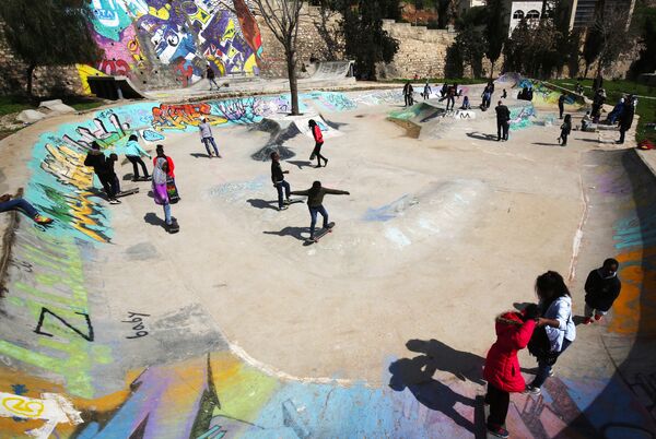 Скейт-парк для беженцев в Аммане