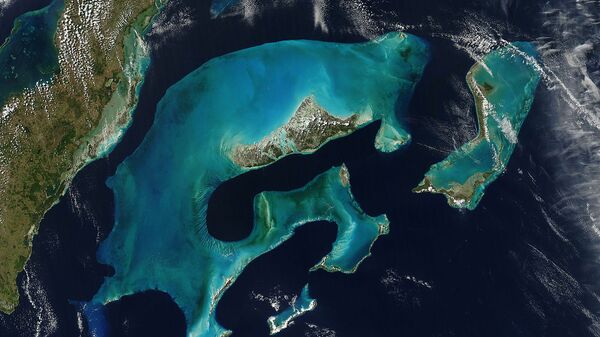 Багамские остроова из космоса