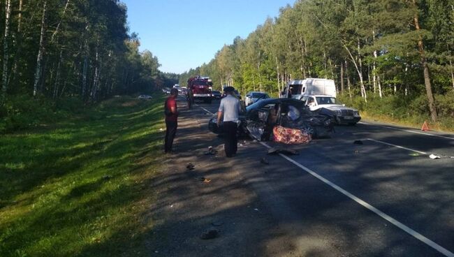 ДТП в городском округе Ступино, Московской области. 11 августа 2018