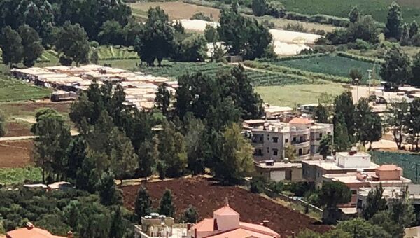 Долина Бекаа в Ливане, где размещены лагеря для сирийских беженцев. Август 2018
