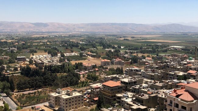 Долина Бекаа в Ливане, где размещены лагеря для сирийских беженцев. Архивное фото