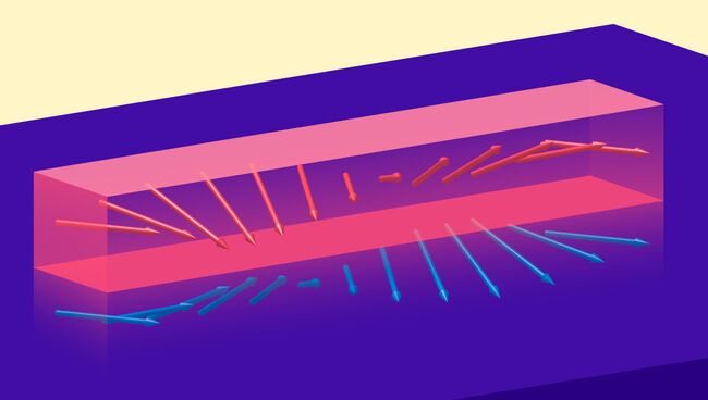 Так художник представил себе то, как сверхпроводники ускоряют движение волн в магнитных материалах