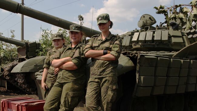 Женский экипаж танка