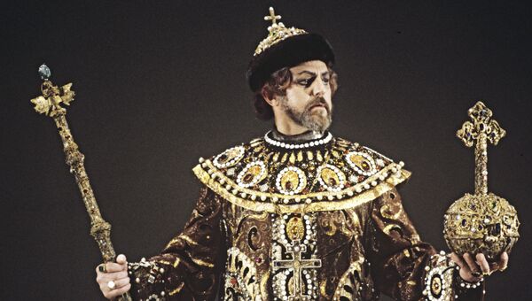 Оперный певец Тео Майсте в роли Бориса Годунова. Архивное фото