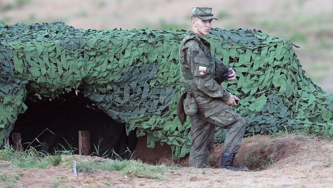 Военнослужащий армии России. Архивное фото