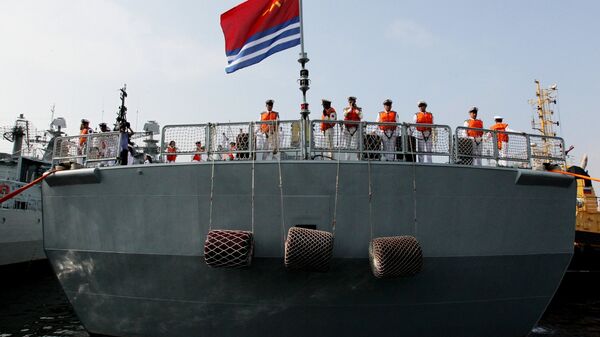 Китайские моряки на военном корабле