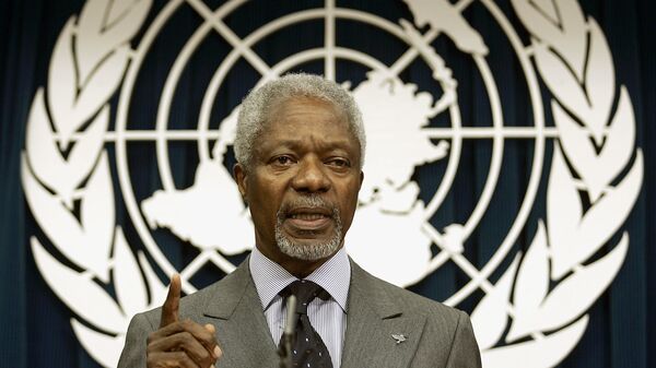 Бывший генсек ООН Кофи Аннан. Архивное фото