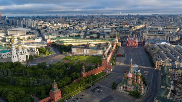 Московский Кремль и храм Василия Блаженного