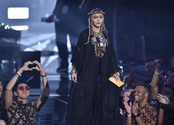 Американская певица Мадонна на церемонии MTV Video Music Awards в Нью-Йорке