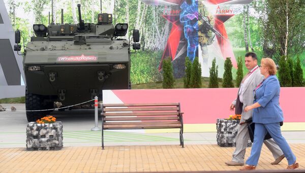 Посетители на выставке Армия России – завтра на форуме Армия-2018 в Кубинке. Архивное фото