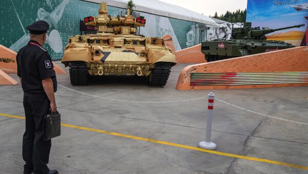 Боевая машина поддержки танков Терминатор на форуме Армия-2018 в Кубинке