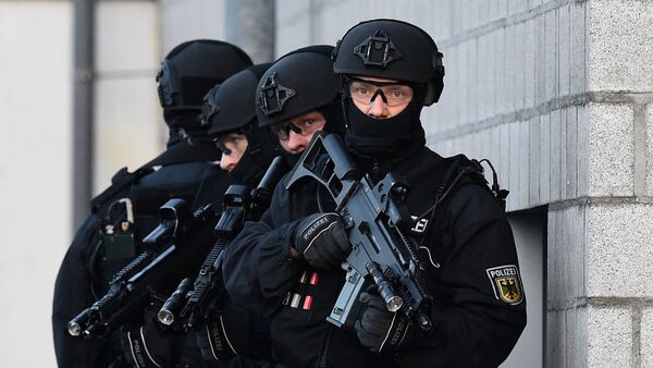 Сотрудники подразделения спецназа Федеральной полиции Германии