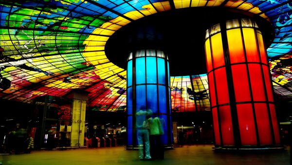 Станция метро Formosa Boulevard в городе Гаосюн, Тайвань