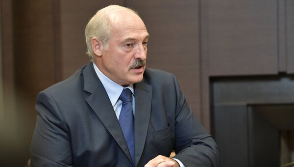 Президент Белоруссии Александр Лукашенко во время встречи с президентом РФ Владимиром Путиным. 22 августа 2018