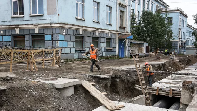 Подготовка к зимнему отопительному сезону в Мурманске
