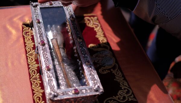 Ковчег с мощами святителя Спиридона Тримифунтского. Архивное фото